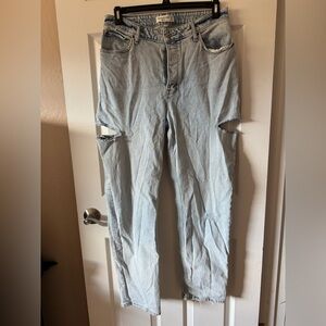 Abercrombie & Fitch The Dad High Rise Curve Love Jeans Size 31 / 12‎